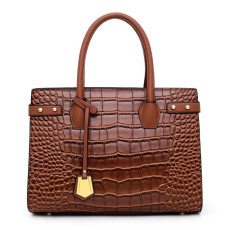 Crocodile Print Shoulder Handbag HCFB-58H228-1