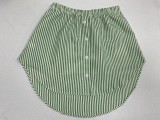 Plus Size Layered Underlay Bottom Half Plaid Skirt GOFY-15888