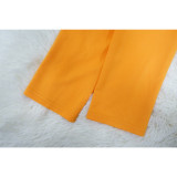 Solid Color Long Sleeve V-Neck Blazer YF-10600