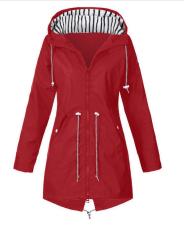Plus Size Zipper Hooded Mountaineering Jacket GOFY-NCFY-16