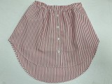 Plus Size Layered Underlay Bottom Half Plaid Skirt GOFY-15888
