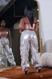 Casual Solid Color Pleated Pants ZSD-0628