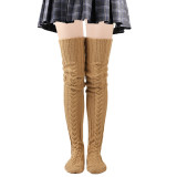Solid Color Long Stocking XQDF-751