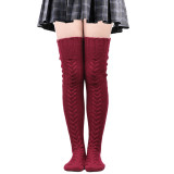 Solid Color Long Stocking XQDF-751