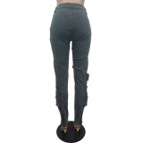 Casual Multicolor Slim Jeans MEM-88516