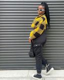 Plush Plaid Fashion Long Sleeve Jacket MEM-88515