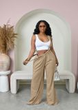 Hip Hop Sport Back Tie Two Wear Loose Casual Pants BLX-63008