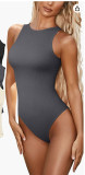 Solid Color Sleeveless Casual Bodysuit GOFY-YM030