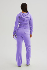 Casual Solid Color Hooded Cardigan Two Piece Pants Set  YD-8780
