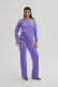 Casual Solid Color Hooded Cardigan Two Piece Pants Set  YD-8780