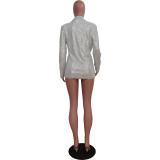 Casual Sequin Long Sleeve Blazer Coat TR-1280