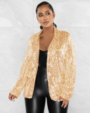 Casual Sequin Long Sleeve Blazer Coat TR-1280