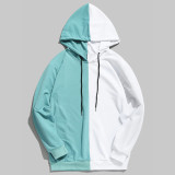 Trendy Men's Color Block Hooded Sweatshirt GXWF-001