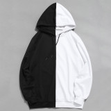 Trendy Men's Color Block Hooded Sweatshirt GXWF-001