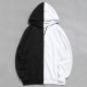 Trendy Men's Color Block Hooded Sweatshirt GXWF-001