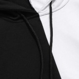 Trendy Men's Color Block Hooded Sweatshirt GXWF-001