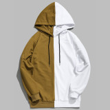 Trendy Men's Color Block Hooded Sweatshirt GXWF-001