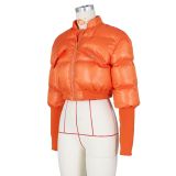 Fashion Solid Warm Cotton Padded Clothes Coat ZSD-0563