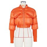 Fashion Solid Warm Cotton Padded Clothes Coat ZSD-0563