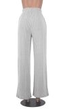 Solid Color Loose Straight Pant MZ-2814