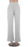 Solid Color Loose Straight Pant MZ-2814