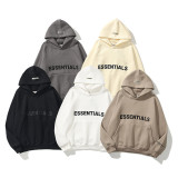Plus Size Letter Print Plush Hooded Sweatshirt GXWF-2021-dan