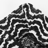 Fashion Long Sleeve Print Zipper Jumpsuit FL-23473