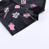 Sexy Slim Print Leather Short FL-23464