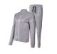 Fashion Patchwork Zipper Jackets Two Piece Pants Set GXWF-ab321