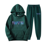 Plus Size Letter Print Hooded Sweatshirt And Pants Jogging Suit GXWF-LI-192