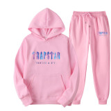 Plus Size Letter Print Hooded Sweatshirt And Pants Jogging Suit GXWF-LI-192