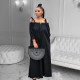 Casual One Shoulder Lantern Sleeve Loose Jumpsuit HMS-5579