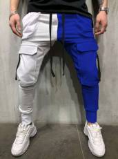 Men's Plus Size Color Block Casual Sport Pants GXWF-K937