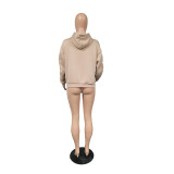 PINK Letter Padded Thicker Hooded Sweatshirts YIM-365