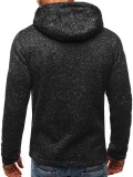Men's Plus Size Casual Sport Long Slleve Plush Hooded Sweatshirt GXWF-ZL-KJ-W12