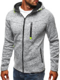 Men's Plus Size Casual Sport Long Slleve Plush Hooded Sweatshirt GXWF-ZL-KJ-W12