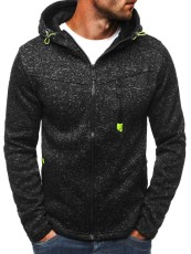 Men's Plus Size Casual Sport Long Slleve Plush Hooded Sweatshirt GXWF-ZL-KJ-W12