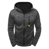 Men's Plus Size Casual Sport Long Slleve Plush Hooded Sweatshirt GXWF-ZL-KJ-W12