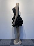 Plus Size Hot Diamond Sling Mesh Splicing Cake Dress NY-2820