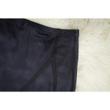 Solid Color Long Sleeve Tight Sport Two Piece Pants Set YF-10645