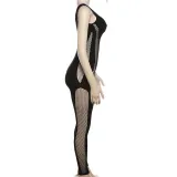 Hollow Out Knits Sleeveless Tight Jumpsuit XEF-34371