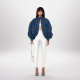Fashion Denim Bat Sleeve Backless Cardigan Top ASL-6699