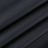 Solid  Long Sleeve Lapel Neck Pleated Mini Dress FL-21618