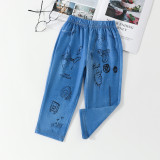 Kids Boy Print Elastic Force Pant YKTZ-2321