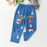 Kids Boy Girl Cartocon Print Casual Pants YKTZ-2324