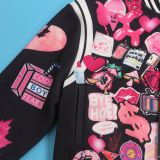 Fashion Print Cardigan Baseball Jacket Coat FSXF-529