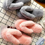 Rabbit Plush Non-Slip Home Thong Slipper ZFLX-FL-88