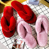 Rabbit Plush Non-Slip Home Thong Slipper ZFLX-FL-88