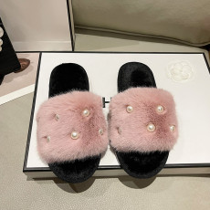 Pearl Home Furry Flat Slippers ZFLX-FL-73