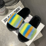 Colorful Plush Warm Home Slippers ZFLX-FL-19
